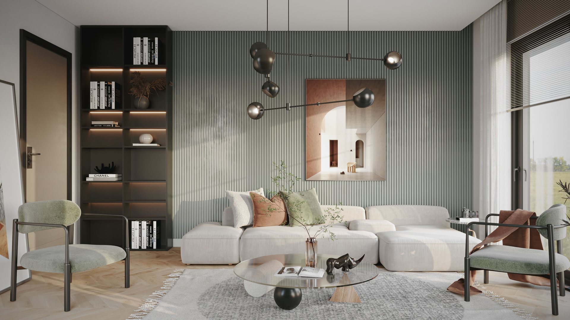 Küre Gayrimenkul Villa Salon - İç Mekân Görselleştirme